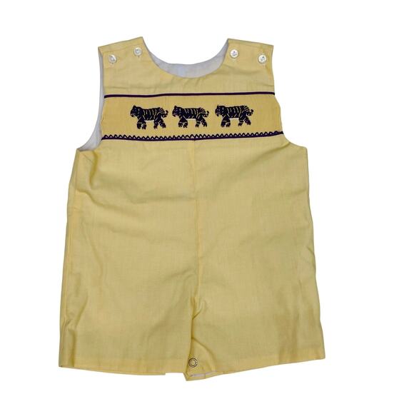 NWT Ruth & Ralph 9M LSU Smocked Jon Jon - Picture 1 of 5